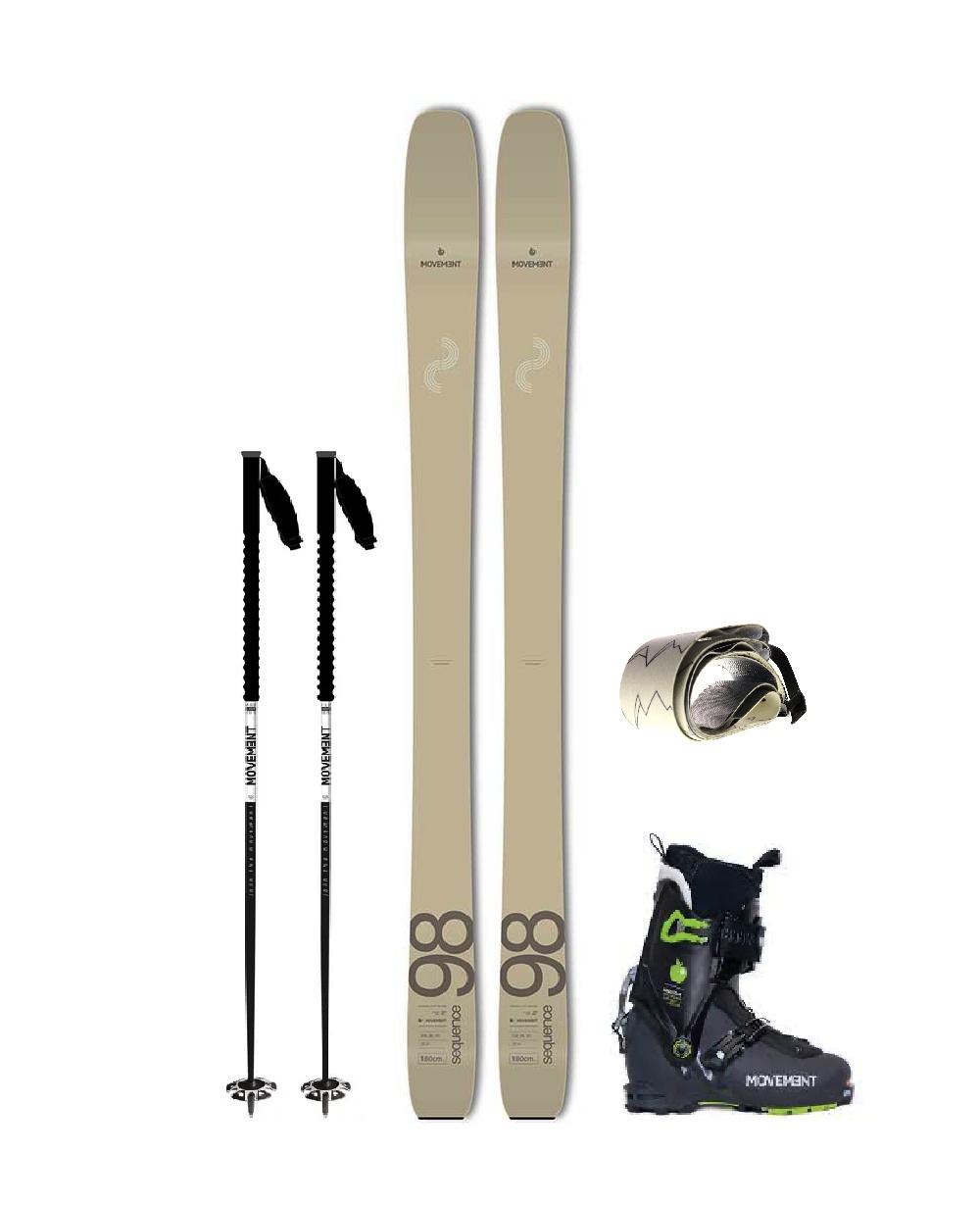 Complete ski package w. boots